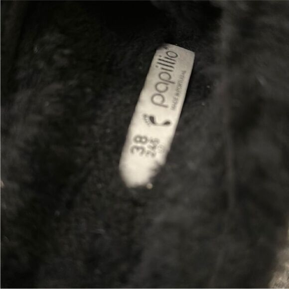 Birkenstock Papillio Boston Teddy Shearling Clogs Black EU 38 US 7-7.5 - Picture 4 of 8